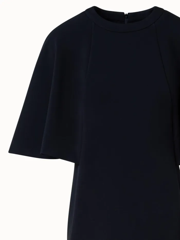 Jersey Kimono Sleeves Dress Black Women Akris Dresses