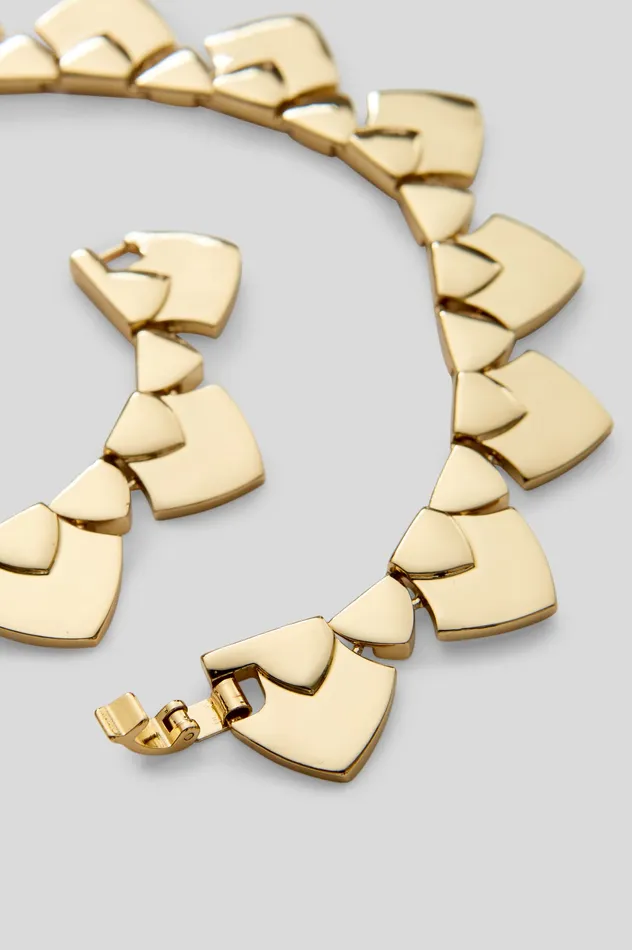 Jewelry Scanlan Theodore Women TRIANGLE CHOKER LIGHTGOLD Jewelry Scanlan Theodore Women TRIANGLE CHOKER LIGHTGOLD