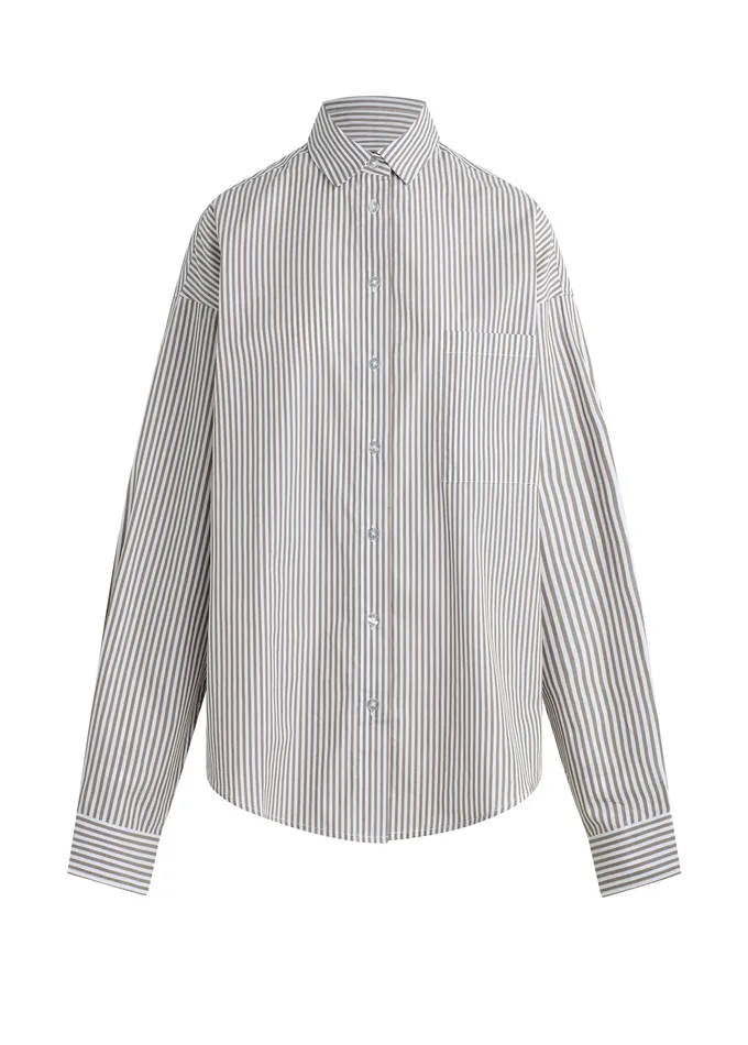 Joe8217s Jeans THE BOYFRIEND BUTTON DOWN SHIRT Forest Night White Women Tops
