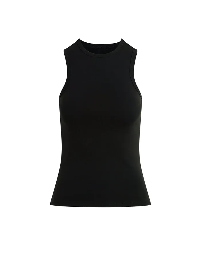 Joe8217s Jeans THE HIGH NECK TANK Black Women Tops