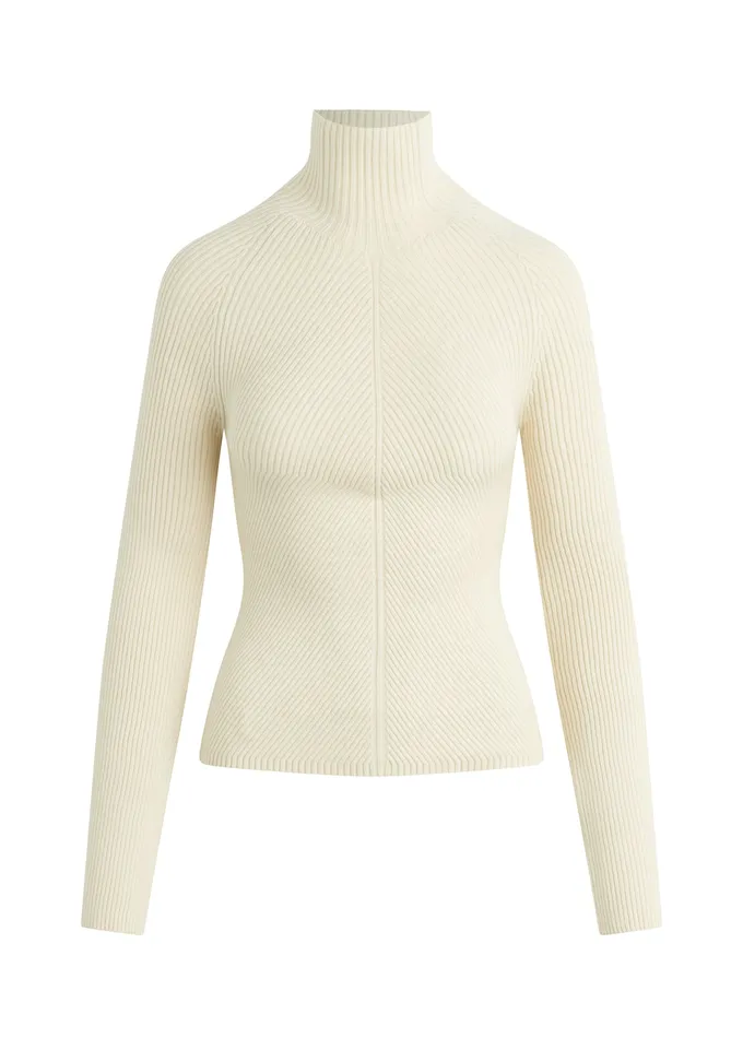 Joe8217s Jeans THE PALMER TURTLENECK Milk Women Tops