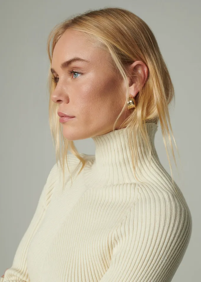 Joe8217s Jeans THE PALMER TURTLENECK Milk Women Tops
