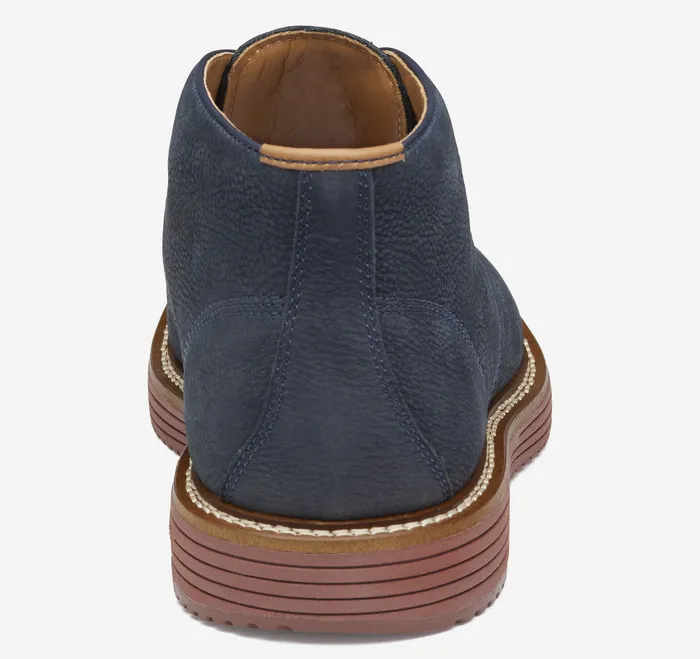 Johnston and Murphy Boots Men Upton Chukka Navy Nubuck
