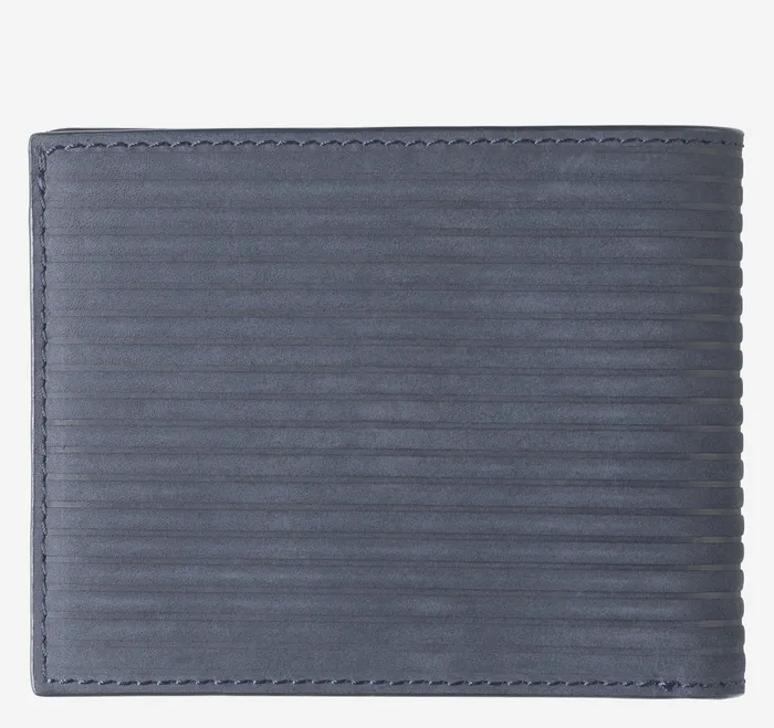 Johnston and Murphy Jackson Scored OilTanned Bill Navy Oiled Men Wallets