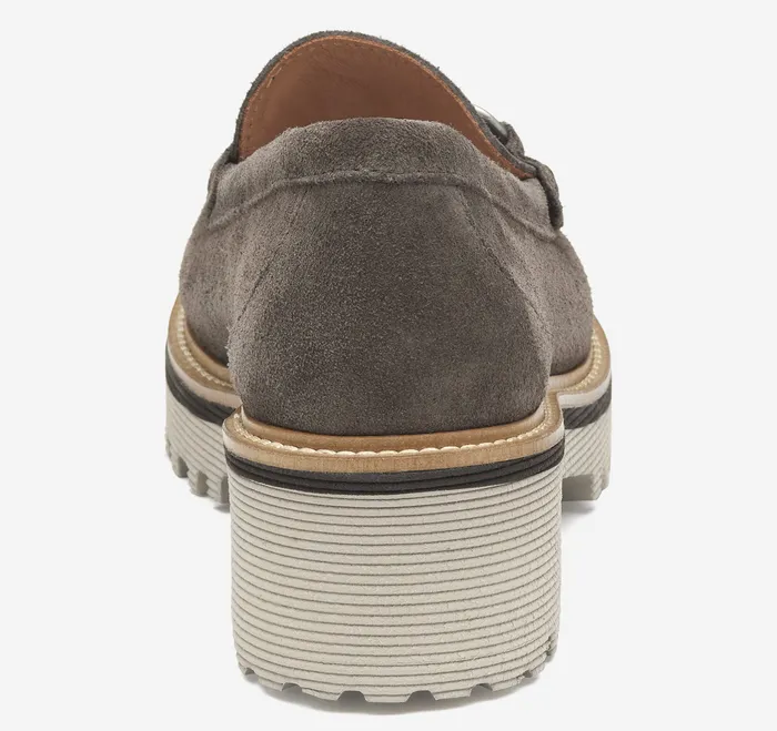 Johnston and Murphy Mules and Loafers Women Emmalynn Bit Loafer Dark Grey Suede