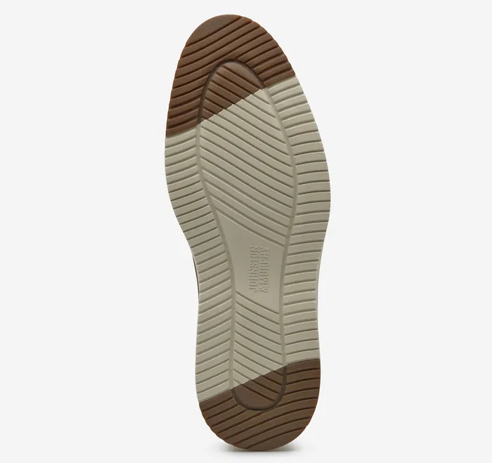 Johnston and Murphy Upton Knit Wingtip Brown Heathered Knit Men LaceUps
