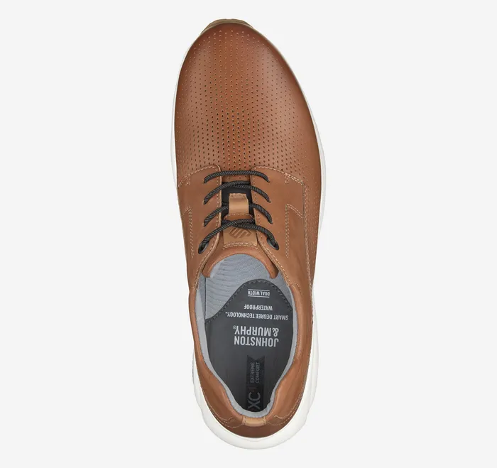 Johnston and Murphy XC4 TR3Luxe Hybrid Tan Waterproof Full Grain Men LaceUps