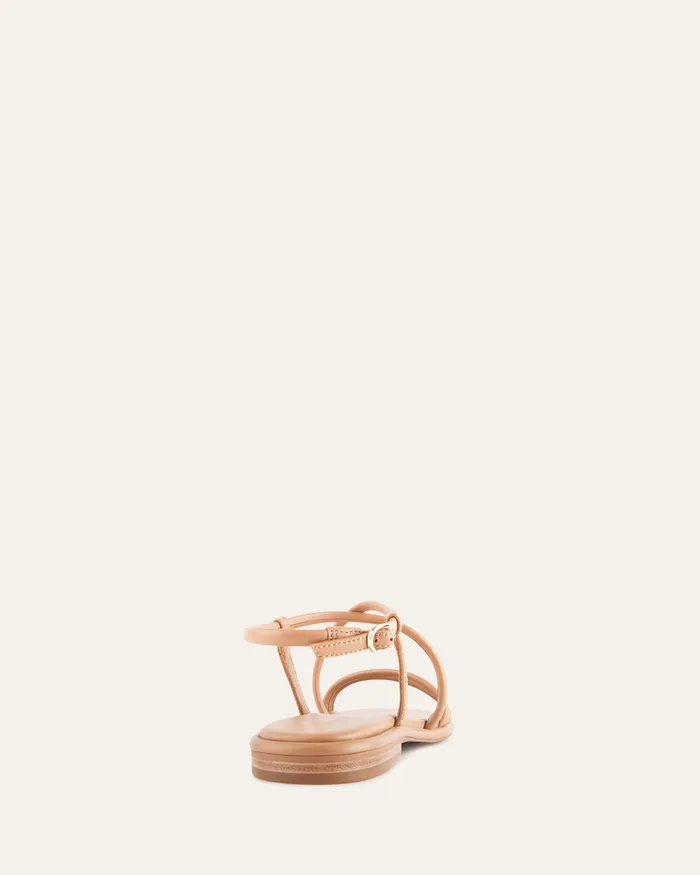jomercer FLAT SANDALS Women Catalina flat sandals toffee leather