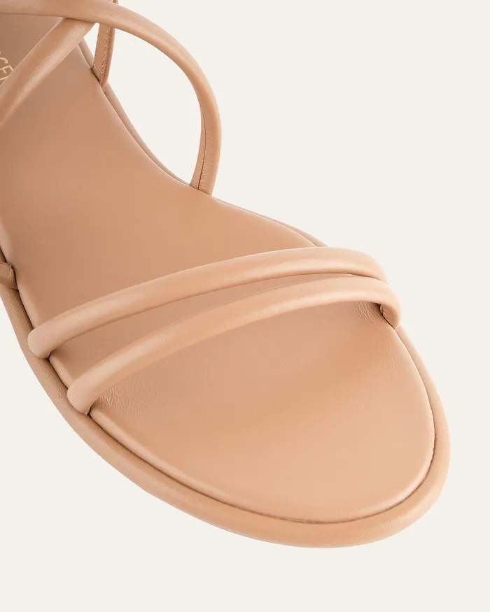 jomercer FLAT SANDALS Women Catalina flat sandals toffee leather