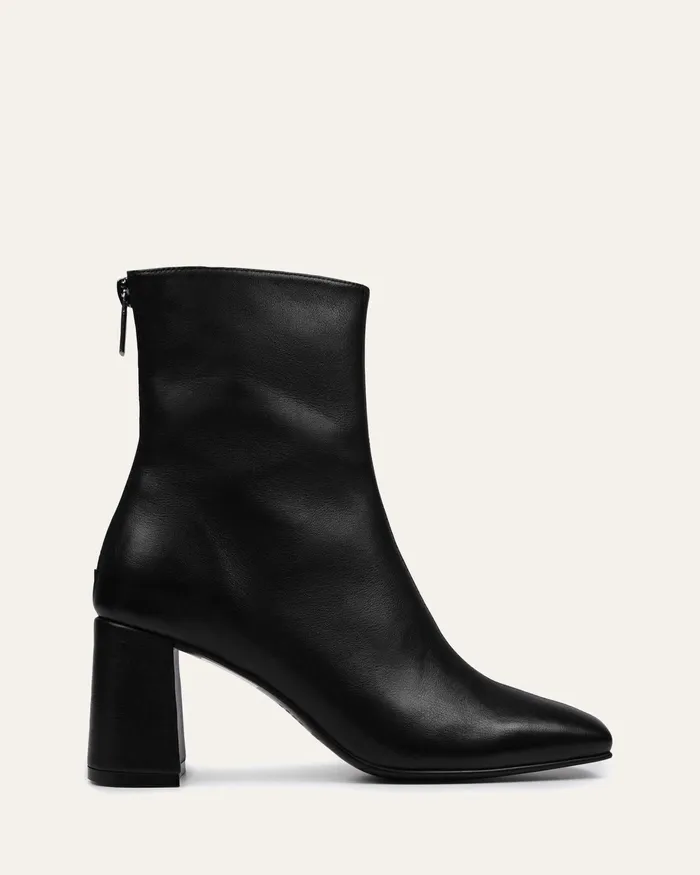 jomercer Nevada mid ankle boots black leather Women MID ANKLE BOOTS