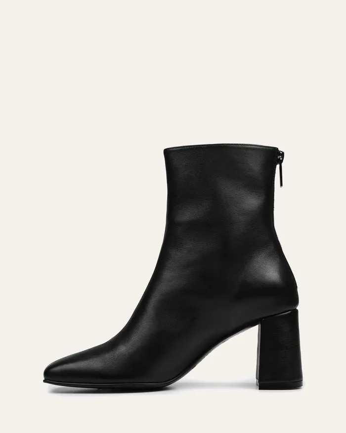 jomercer Nevada mid ankle boots black leather Women MID ANKLE BOOTS