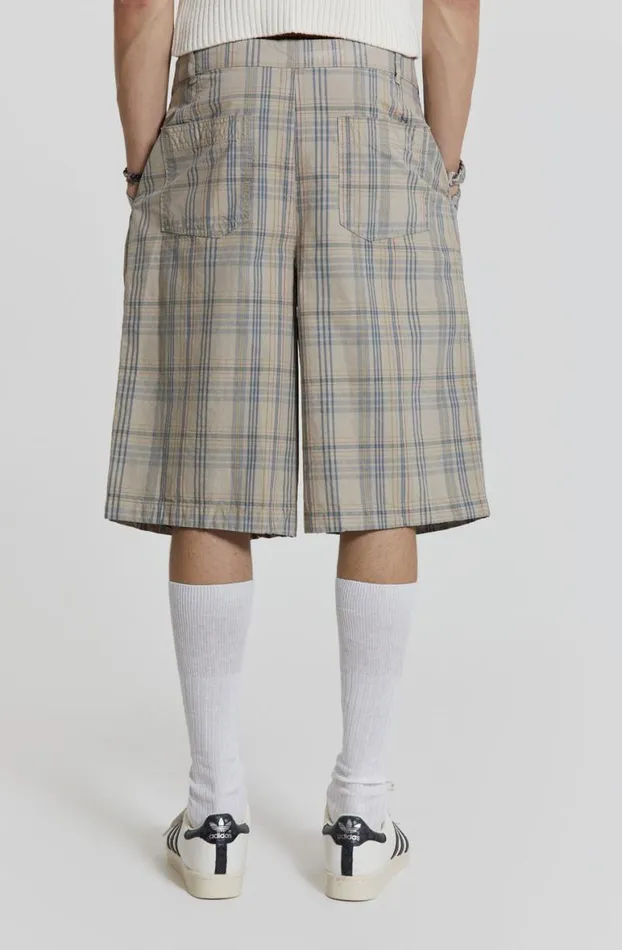 Jorts and Shorts Men Jaded London Stone Check Fairway Shorts