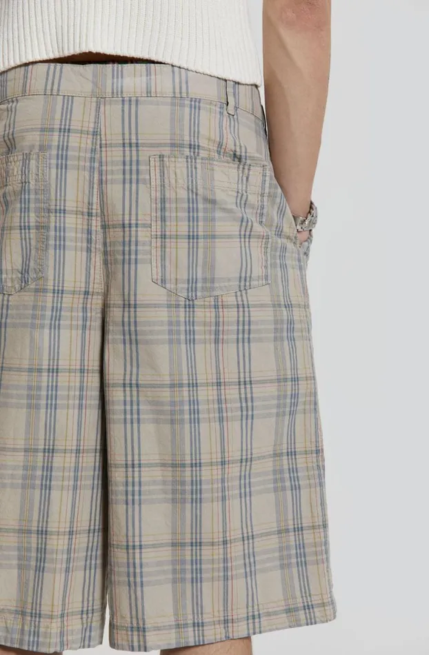 Jorts and Shorts Men Jaded London Stone Check Fairway Shorts