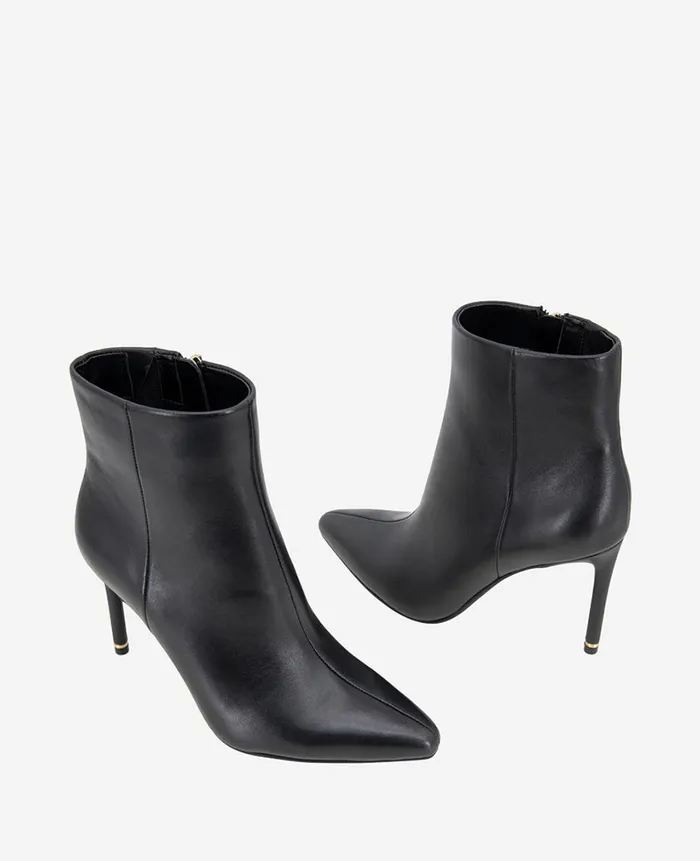 Kenneth Cole Boots and Booties Women Quincy Leather Heel Ankle Bootie Black Kenneth Cole Boots and Booties Women Quincy Leather Heel Ankle Bootie Black