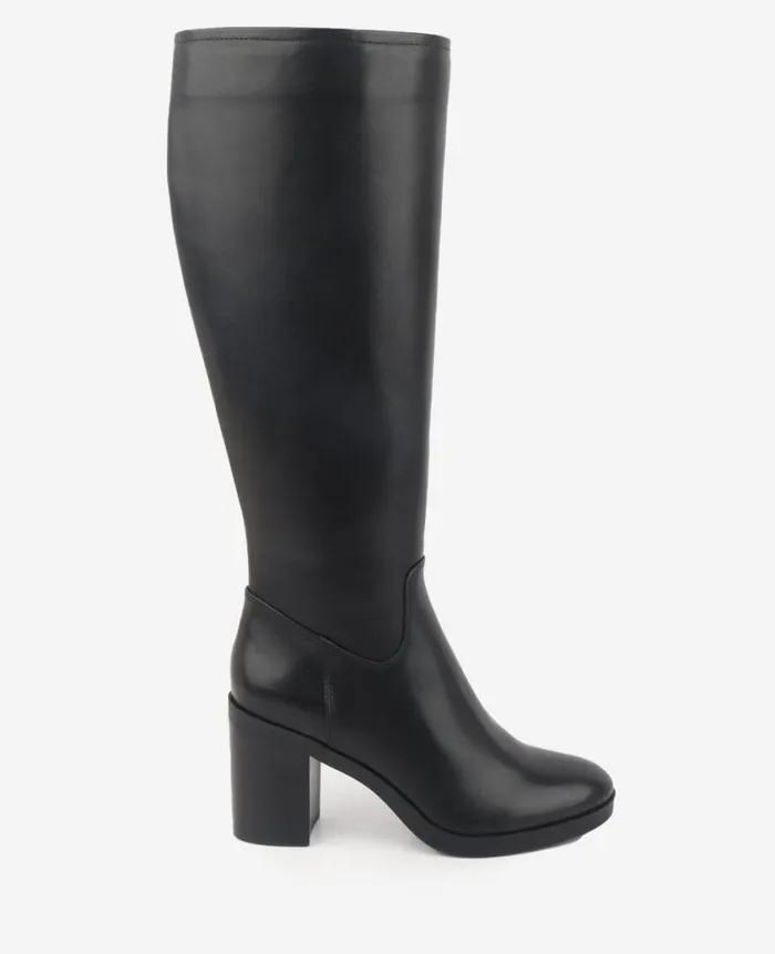 Kenneth Cole Boots and Booties Women Veronica Tall Knee Leather Boot Black