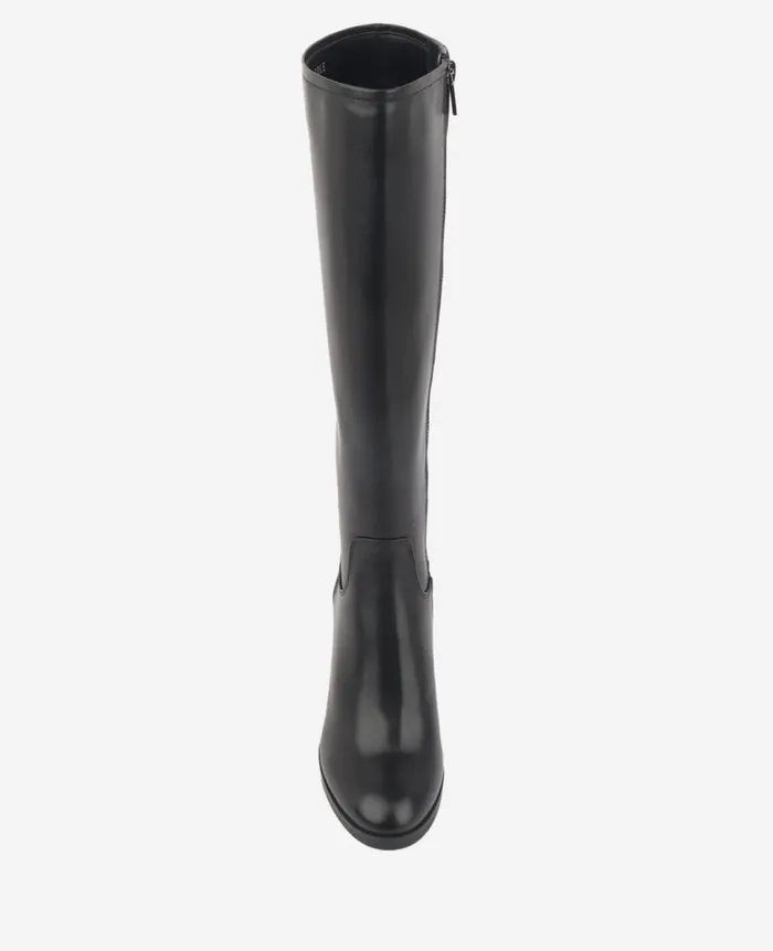 Kenneth Cole Boots and Booties Women Veronica Tall Knee Leather Boot Black