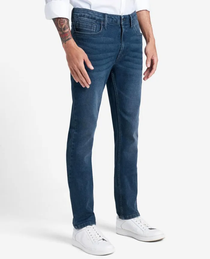 Kenneth Cole Denim Men SlimFit Recycled Stretch Denim Jean Blue