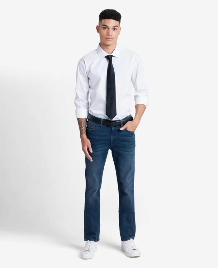 Kenneth Cole Denim Men SlimFit Recycled Stretch Denim Jean Blue