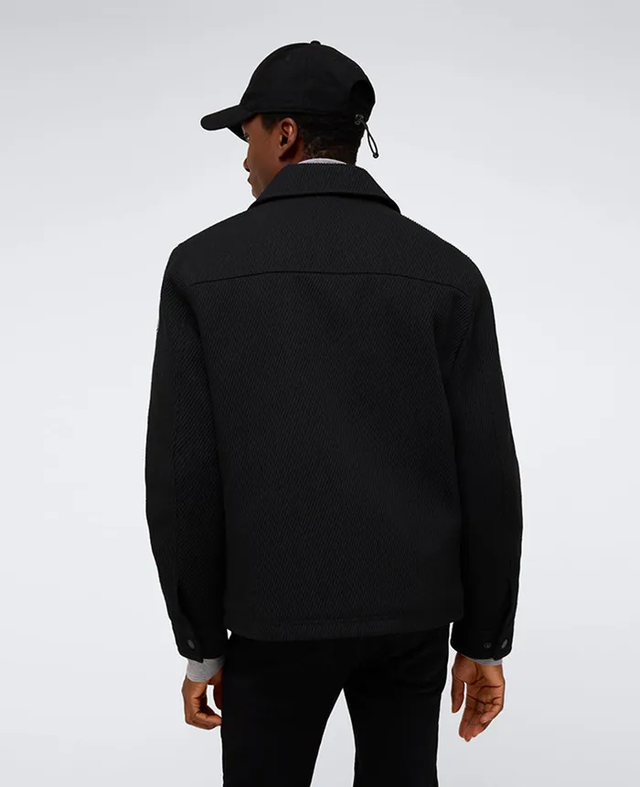 Kenneth Cole Jackets and Outerwear Men Heavyweight Twill Trucker Jacket Black Kenneth Cole Jackets and Outerwear Men Heavyweight Twill Trucker Jacket Black