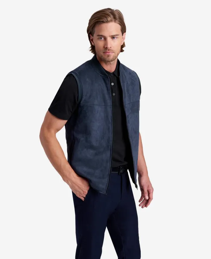 Kenneth Cole Jackets and Outerwear Men Reversible Vest Black