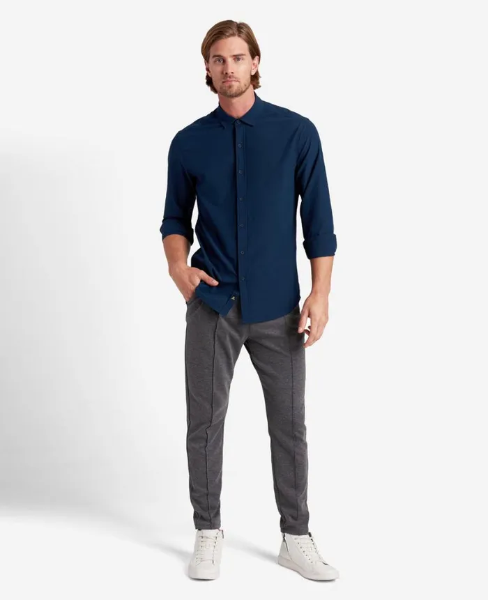 Kenneth Cole Shirts Men Long Sleeve Button Down Sport Shirt Blue Kenneth Cole Shirts Men Long Sleeve Button Down Sport Shirt Blue