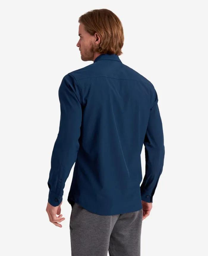 Kenneth Cole Shirts Men Long Sleeve Button Down Sport Shirt Blue Kenneth Cole Shirts Men Long Sleeve Button Down Sport Shirt Blue