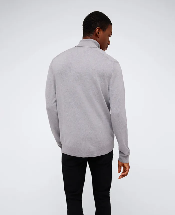 Kenneth Cole Sweaters Men Foldover Turtleneck Sweater Grey Kenneth Cole Sweaters Men Foldover Turtleneck Sweater Grey