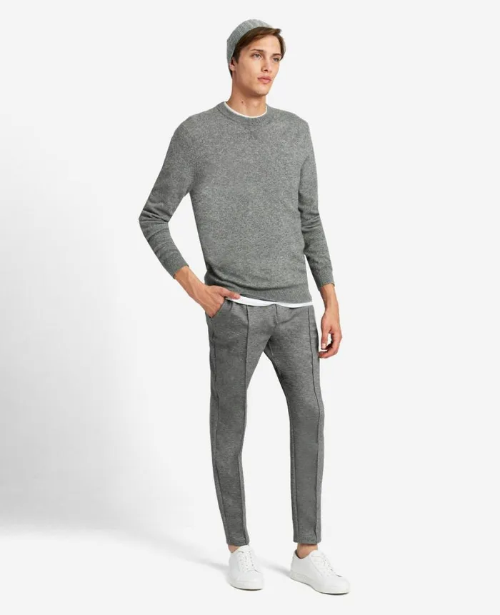 Kenneth Cole Sweaters Men Site Exclusive Crew Neck Cashmere Sweater Grey Kenneth Cole Sweaters Men Site Exclusive Crew Neck Cashmere Sweater Grey