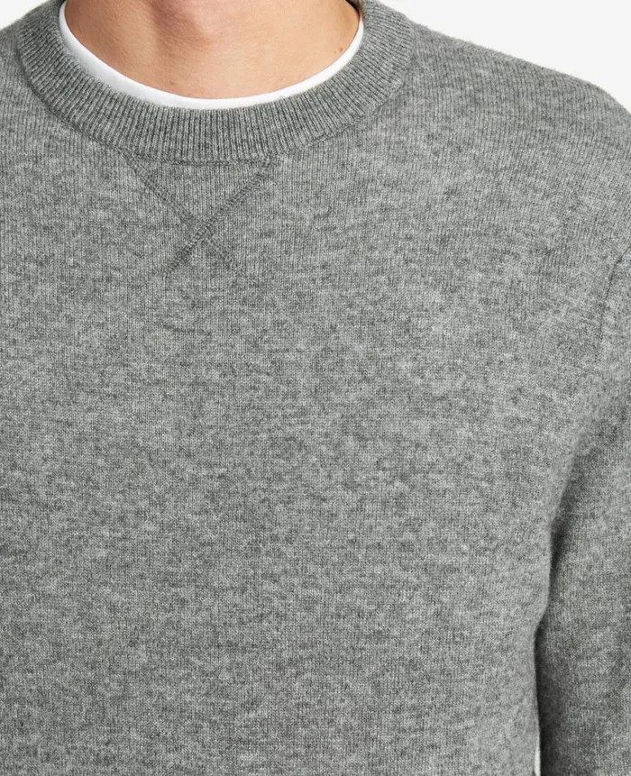 Kenneth Cole Sweaters Men Site Exclusive Crew Neck Cashmere Sweater Grey Kenneth Cole Sweaters Men Site Exclusive Crew Neck Cashmere Sweater Grey