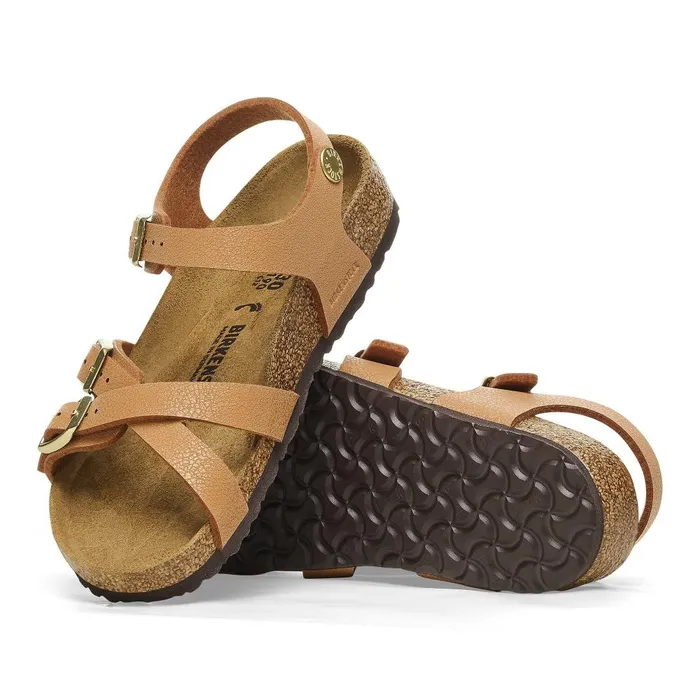 Kids Birkenstock BackAnkleStrap Kumba Grained Pecan