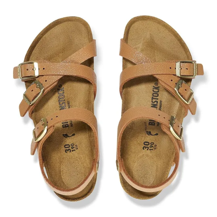 Kids Birkenstock BackAnkleStrap Kumba Grained Pecan