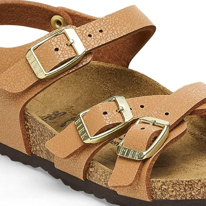 Kids Birkenstock BackAnkleStrap Kumba Grained Pecan