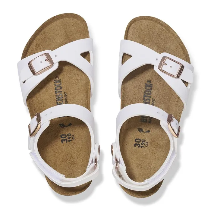 Kids Birkenstock BackAnkleStrap Rio White