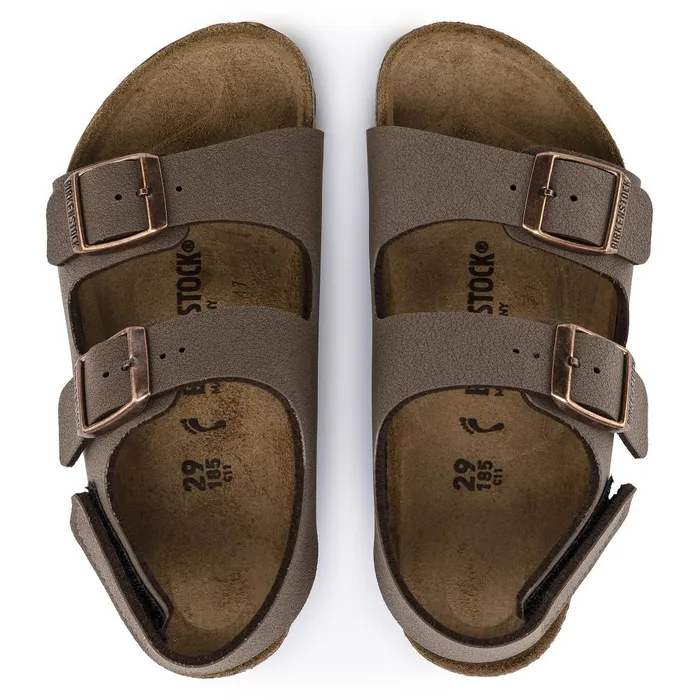 Kids Birkenstock TwoStrap Milano Hl Mocha