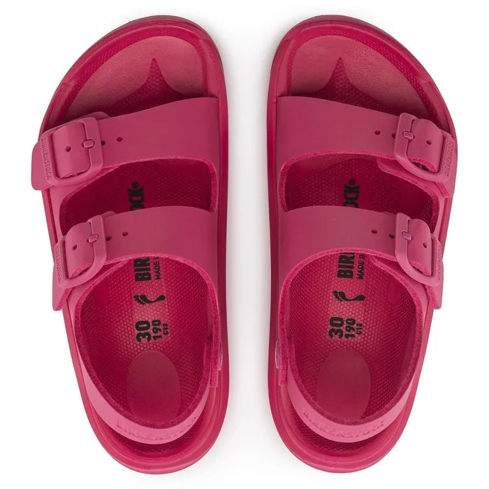 Kids Birkenstock TwoStrap Mogami Fuchsia Tulip