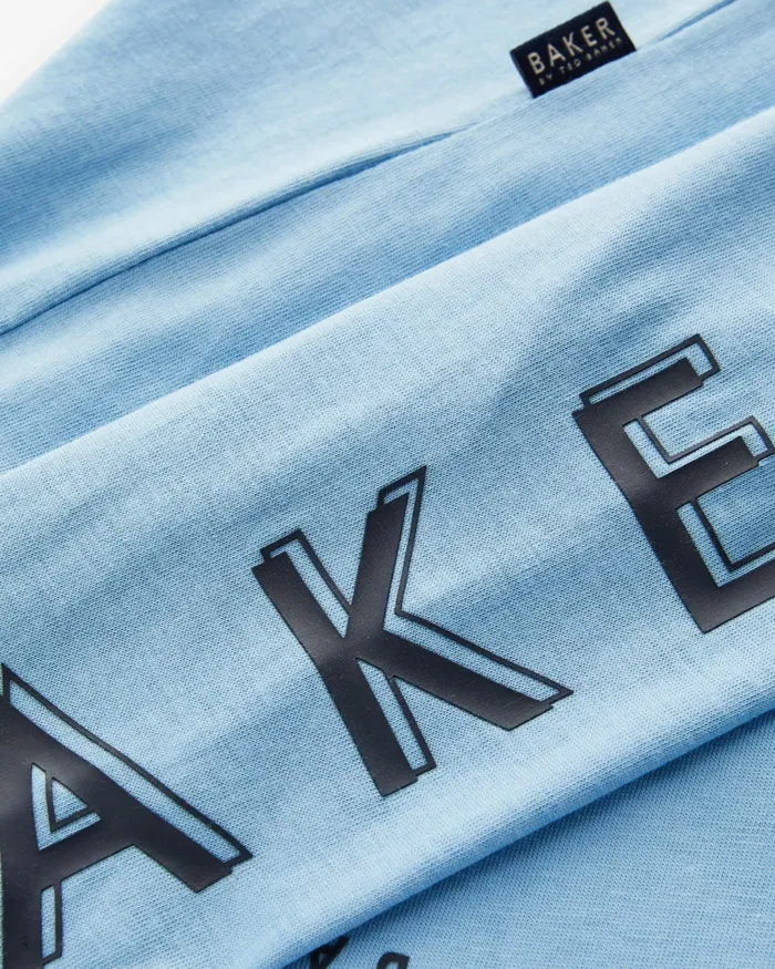 Kids BORKA 8211 Branded Long Sleeve TShirt Blue Ted Baker Tops