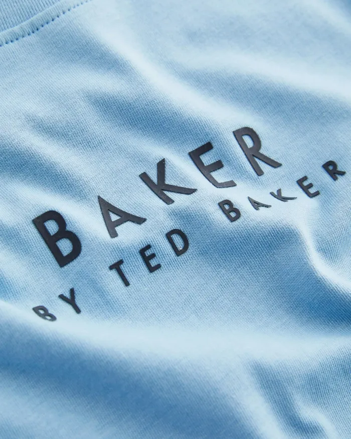 Kids BORKA 8211 Branded Long Sleeve TShirt Blue Ted Baker Tops Kids BORKA 8211 Branded Long Sleeve TShirt Blue Ted Baker Tops
