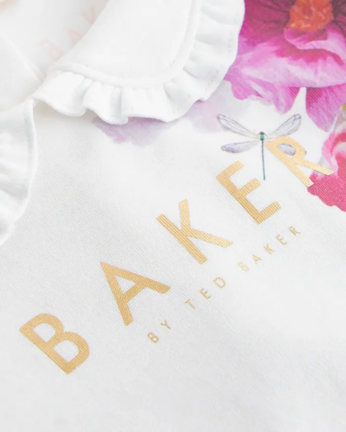Kids CLARELL 8211 Floral Print Collared Sleepsuit White Ted Baker Playsuits and Sets Kids CLARELL 8211 Floral Print Collared Sleepsuit White Ted Baker Playsuits and Sets