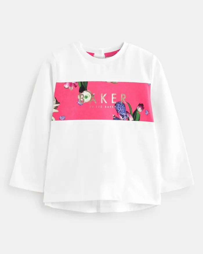 Kids FEDELMA 8211 Floral Logo TShirt And Leggings Set Pink Ted Baker Playsuits and Sets Kids FEDELMA 8211 Floral Logo TShirt And Leggings Set Pink Ted Baker Playsuits and Sets