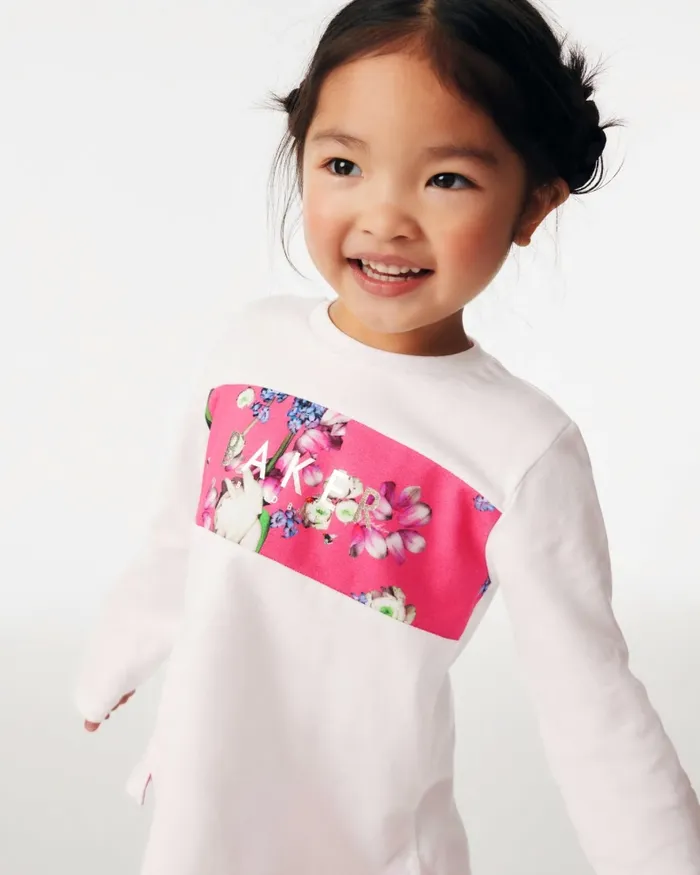 Kids FEDELMA 8211 Floral Logo TShirt And Leggings Set Pink Ted Baker Playsuits and Sets Kids FEDELMA 8211 Floral Logo TShirt And Leggings Set Pink Ted Baker Playsuits and Sets