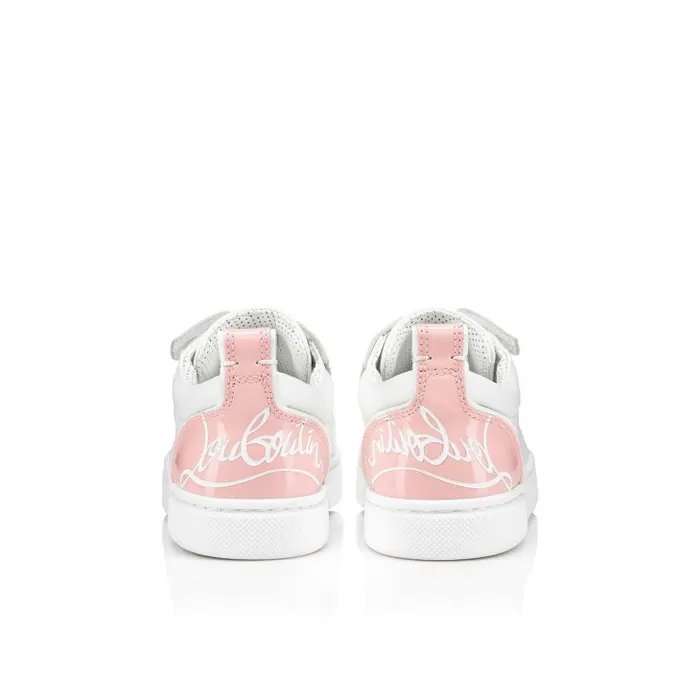 Kids Funnyto Lowtop Sneakers 8211 Calf Leather 8211 Rosy Christian Louboutin Sneakers