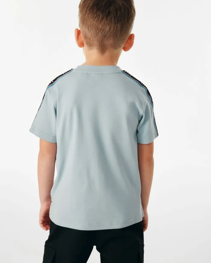 Kids IACOB 8211 Branded Tape Detail TShirt Medium Blue Ted Baker Tops
