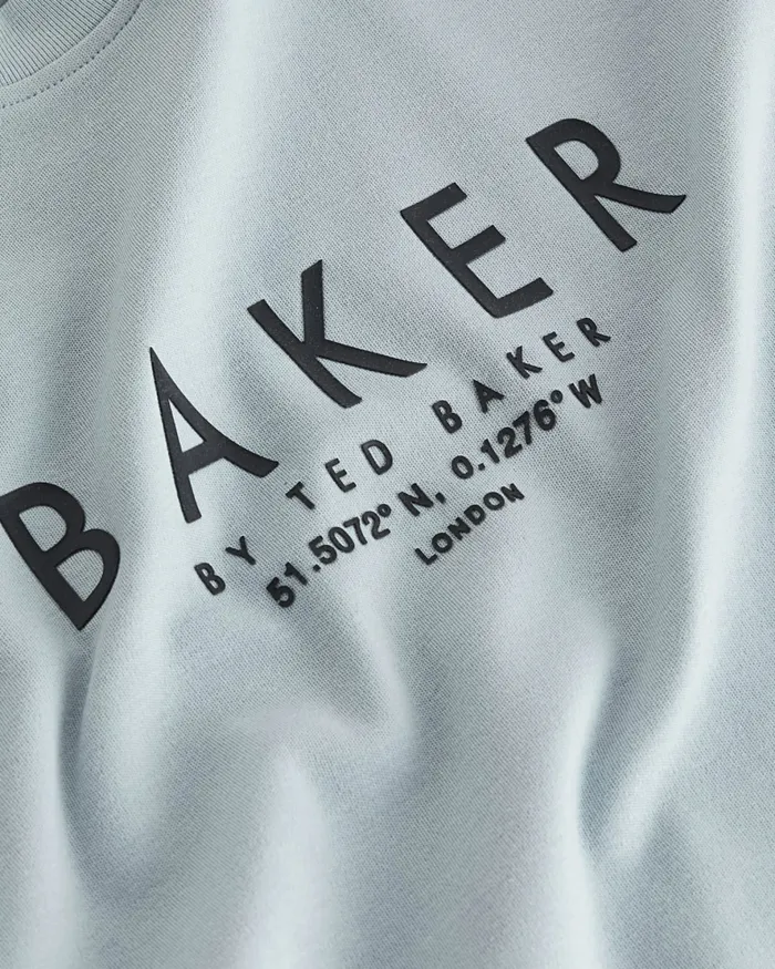 Kids IACOB 8211 Branded Tape Detail TShirt Medium Blue Ted Baker Tops