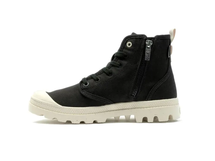 Kids PAMPA HI ZIP ORGANIC Black PALLADIUM Boots