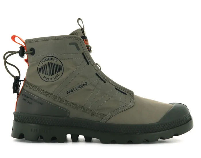 Kids PAMPA TRAVEL LITE Dusky Green PALLADIUM Boots