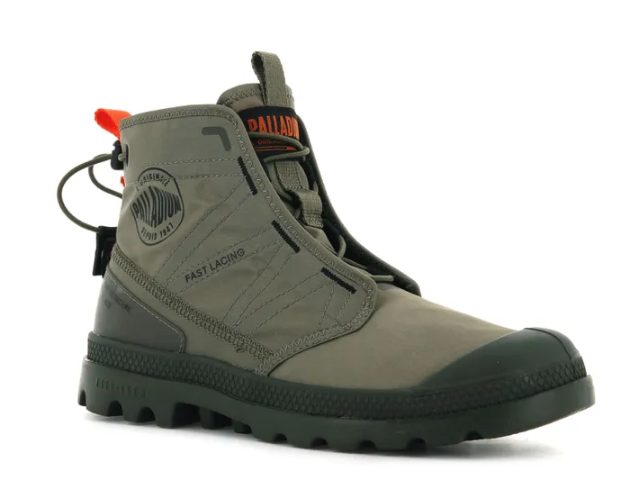 Kids PAMPA TRAVEL LITE Dusky Green PALLADIUM Boots