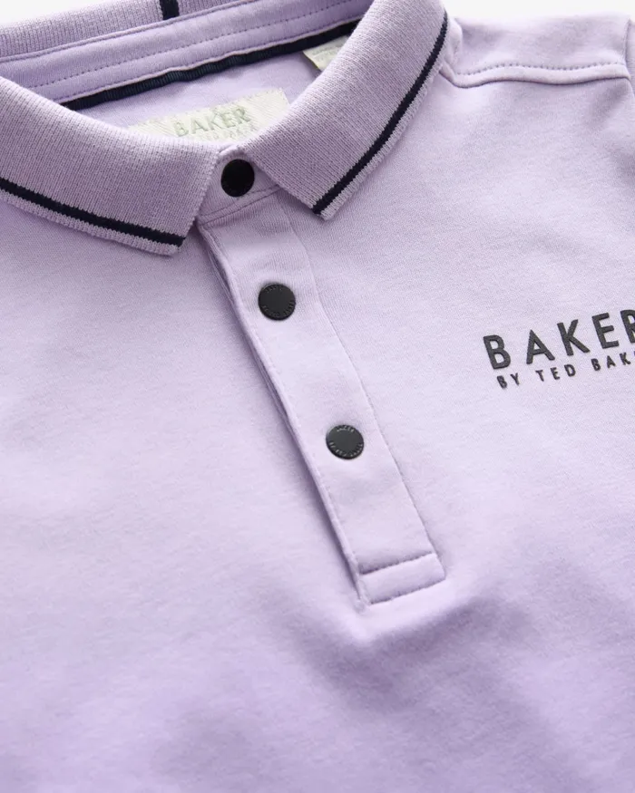 Kids PITMAN 8211 Gradient Cotton Polo Shirt Purple Ted Baker Tops Kids PITMAN 8211 Gradient Cotton Polo Shirt Purple Ted Baker Tops