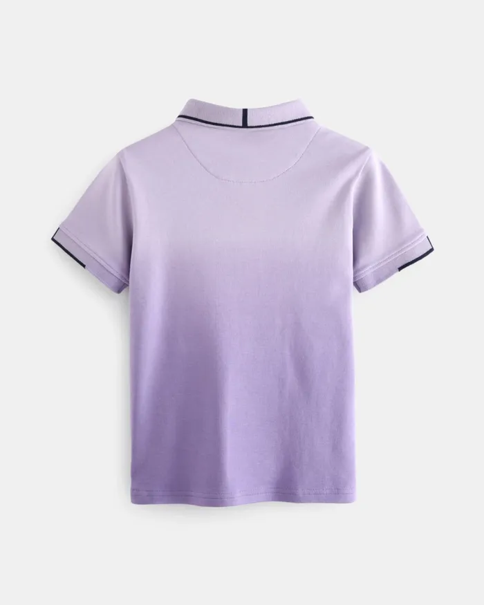 Kids PITMAN 8211 Gradient Cotton Polo Shirt Purple Ted Baker Tops Kids PITMAN 8211 Gradient Cotton Polo Shirt Purple Ted Baker Tops