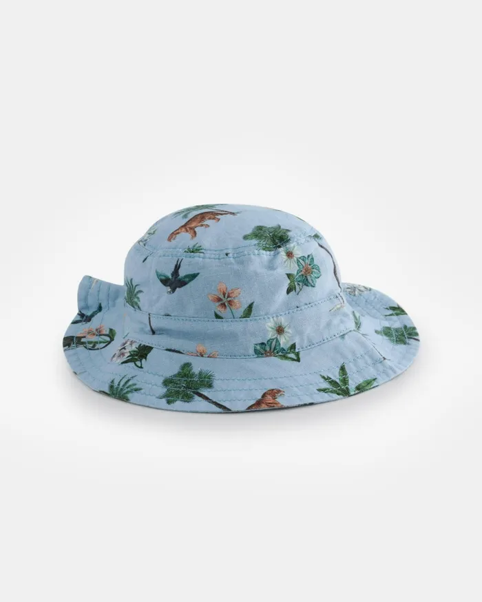 Kids STOYAN 8211 Printed Linen Cotton Romper And Hat Set Blue Ted Baker Baby Kids STOYAN 8211 Printed Linen Cotton Romper And Hat Set Blue Ted Baker Baby