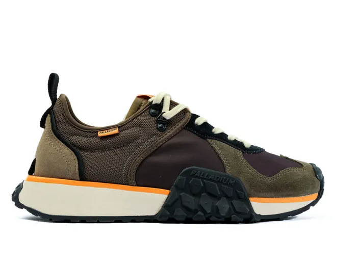 Kids TROOP RUNNER Olive Nightblack PALLADIUM Sneakers